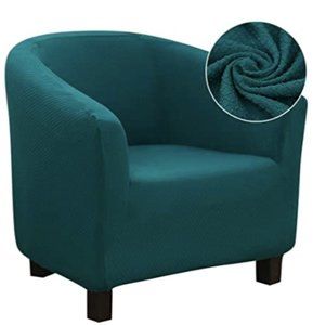Elegant Teal Armchair Slipcover